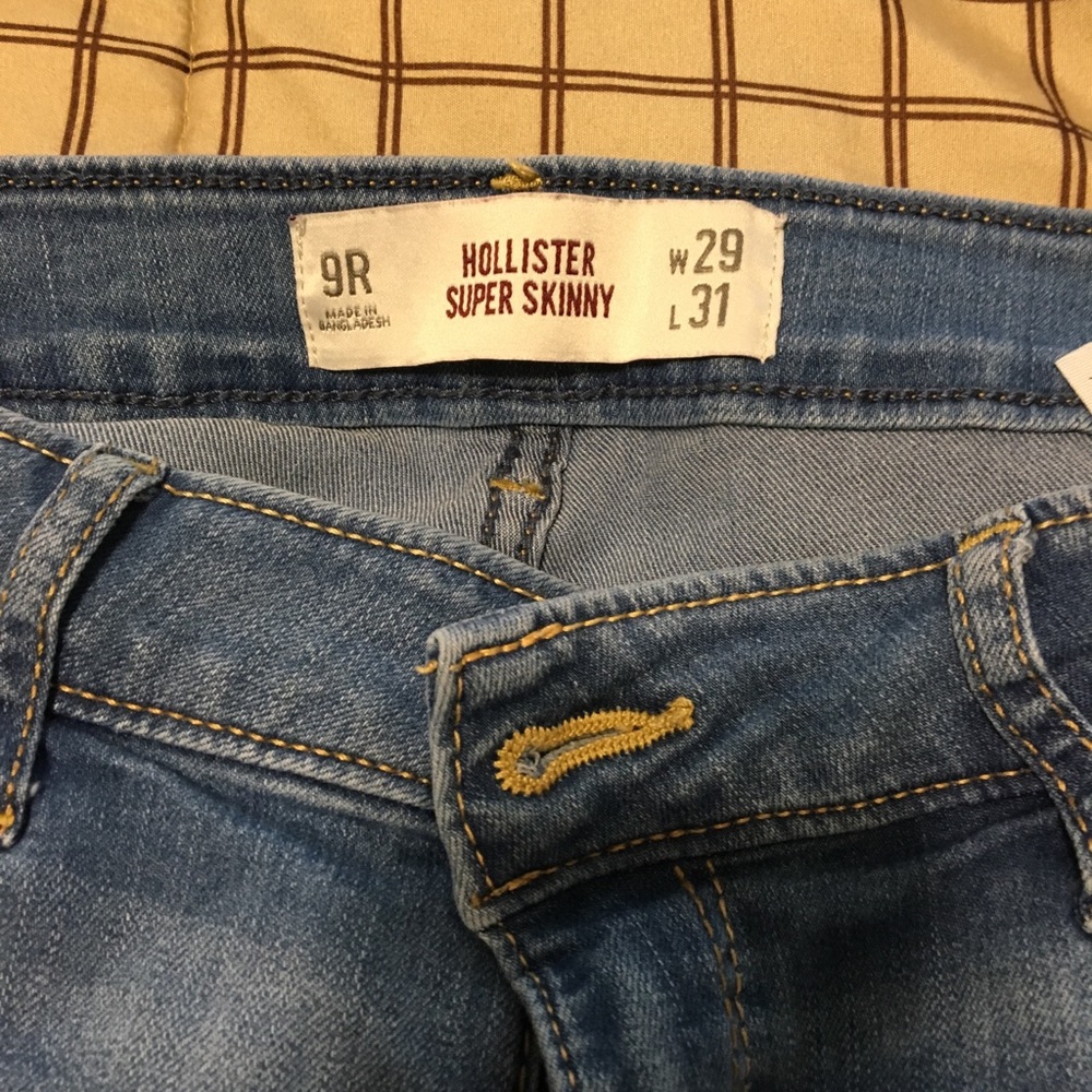 Hollister Super Skinny Jeans Light Wash Stretch